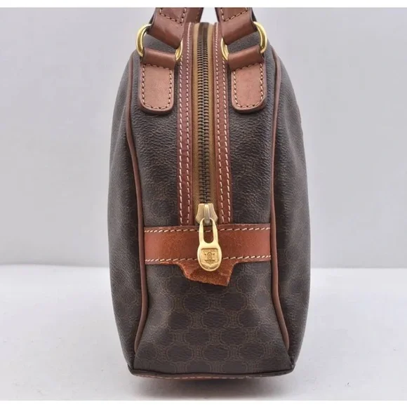 CELINE MACADAM PATTERN SATCHEL BAG with COA - Picture 3 of 9